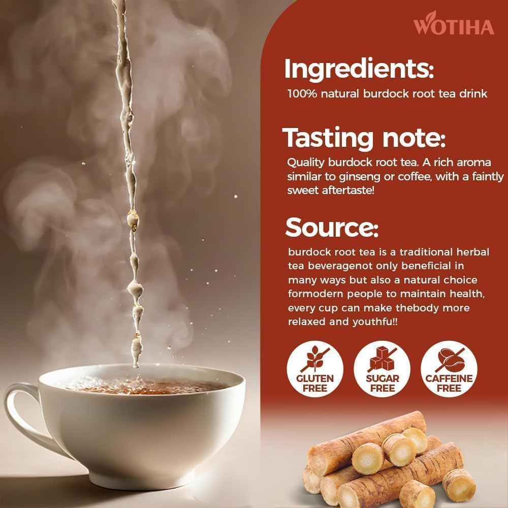 WOTIHA 60 Count Premium Lemon Balm Tea Bags - 100% Pure Natural Leaves, Lemony Citrusy Flavor, Supports Calming & Digestion, Caffeine-Free, Additive-Free, Sugar-Free, Vegan Non-GMO