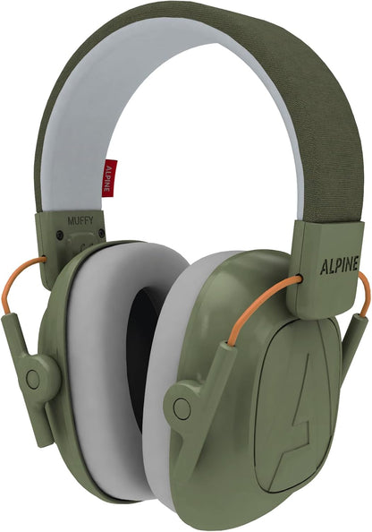 Alpine Muffy Kids - Hearing Protection - CE & ANSI Certified - Adjustable for Ages 3-16 years - Noise Cancelling Headphones - 25dB Sound Reduction Ideal for Protection and Concentration Aid – Black