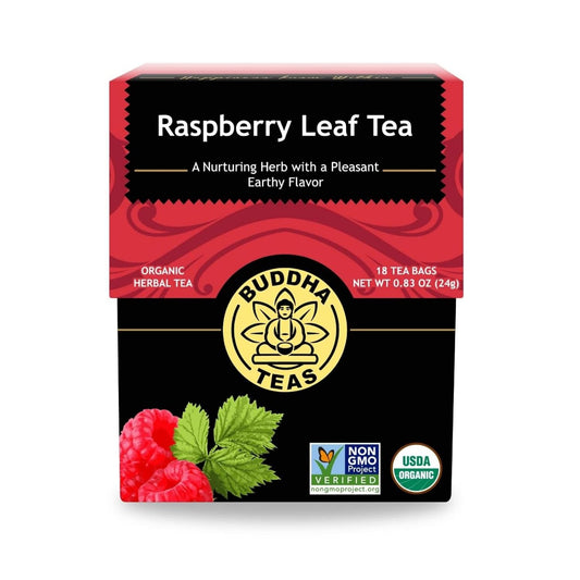 Buddha Teas Organic Raspberry Leaf Tea - Herbal Tea, Caffeine Free