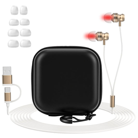 Upgraded 2-in-1 Red Light Device for Ears & Nose, 660nm Red Light & 810nm Near Infrared, Portable Wearable Care Tool for Ear & Nasal Comfort, Relaxation & Daily Wellness