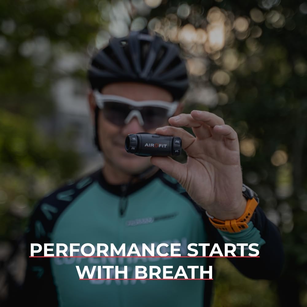 Airofit Elite Breathing Trainer for Sports, Fitness and Performance Improvement – Advanced Breathing Training with Guided Workouts, Performance Tracking and Progress Analytics for Daily Use