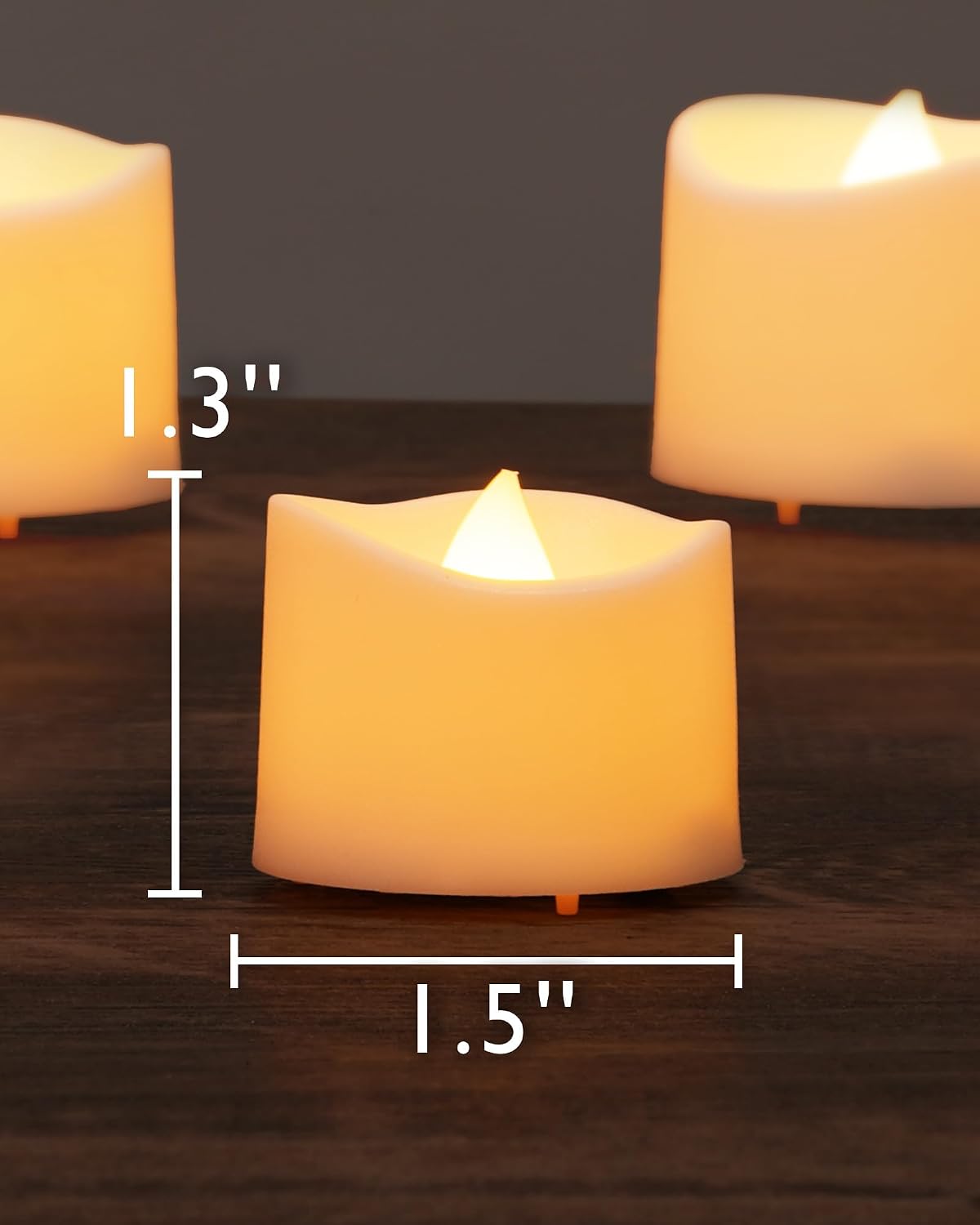 Homemory 24-Pack Flameless LED Tea Lights Candles Battery Operated, 200+Hour Fake Electric Candles TeaLights for Votive, Aniversary, Wedding Centerpiece Table Decor, Funeral, Halloween, Christmas