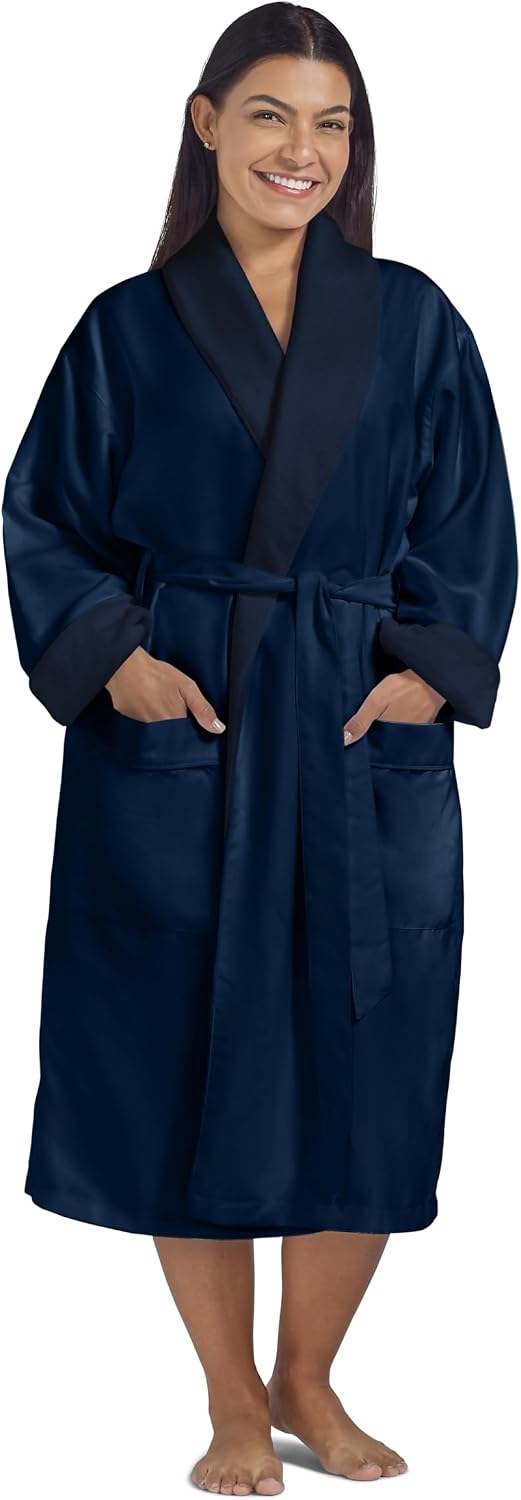 Women's Microfiber Robe by BOCA, Luxury Hotel Bathrobe, Generous Sizing