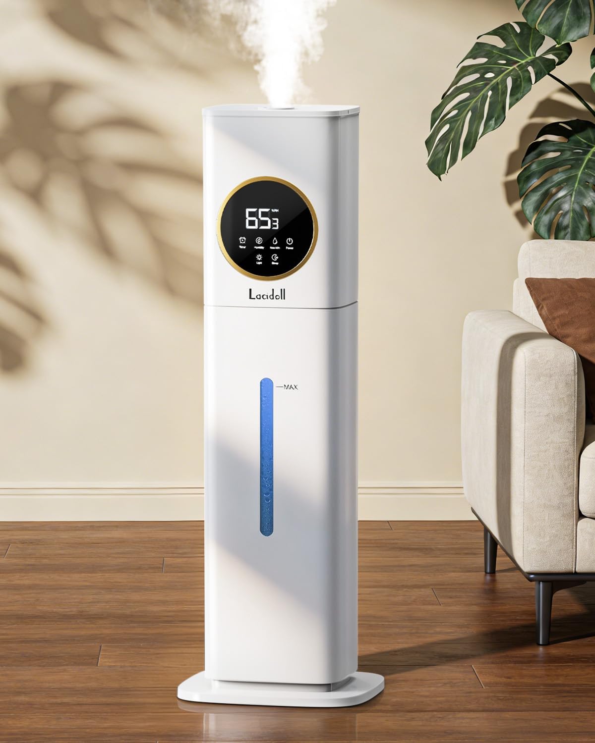 LACIDOLL Humidifiers for Bedroom 500 sq ft, 2.1Gal/8L Humidifier large room