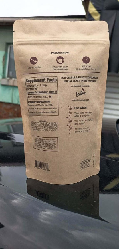 Keep Calm Valerian Root, Lavender, Peppermint Herbal Tea Loose Leaf Relaxing Wellness Blend Caffeine-Free | Daily stress support & Enhanced sleep quality Helps you ease into sleep naturally