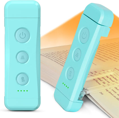 Glocusent USB Rechargeable Book Light, Portable Clip-on LED Reading Light
