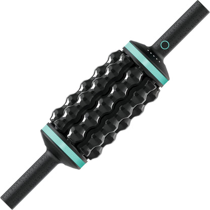 Chirp RPM Rolling Percussive Massager – Deep Tissue Muscle Massager and Back Roller with Hands-Free Base, Rechargeable Leg Massager Roller, 5-Speed Massage Roller Stick for Legs, Foot & Calf Massager