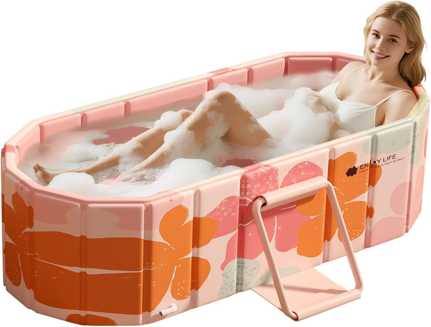 Expandable Bathtub Tray, Foldable Bath Tray for Tub, Acrylic Bath Table Trays Storage Rack, Bath Tub Tray for Bathtub & Bathroom Accessories (Transparent Bathtub Tray, 22"L x 7.8"W x 1.7"H)