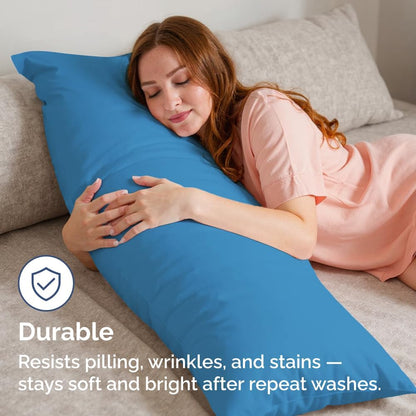 Standard Pillow Cases Set of 10 - Ultra Soft Hotel Quality Pillowcase Covers - Comfy, Cozy & Wrinkle Free - Shrink, Stain and Fade Resistant - Machine Washable Pillow Protectors - 10 Pcs Set - White - Colors B