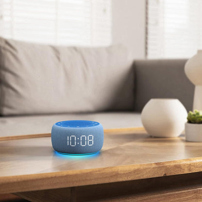 Buffbee Alarm Clock with Sound Machine for Bedrooms – 2-in-1 White Noise Machine for Sleep, Gentle Wake-Up with Soft Alarm Sounds, Ambient Night Light, Plug-in, Sleep Better, Wake Gently