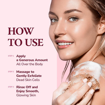 HIMALAYA PINKSALT Daily Scrub & Body Wash 21.1oz
