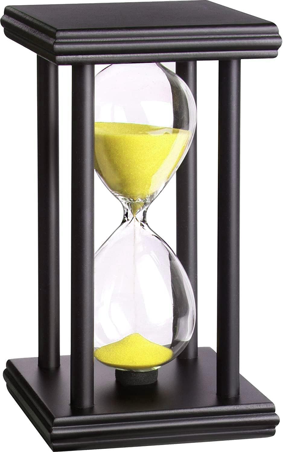 hourglas Sand Timer 30/60 Minutes Desktop Decorations Reloj de Arena ampulheta Sandglass (Black Sand,5.5 * 3.2 * 3.2inch,30min)
