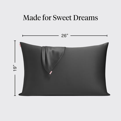 Kitsch Satin Pillowcase with Zipper for Hair & Skin - Softer Than Silk Pillow Cases, Smooth Cooling Satin Pillow Case, Wrinkle-Free, Machine Washable - Pillow Cases Standard Size (19x26) - Blush