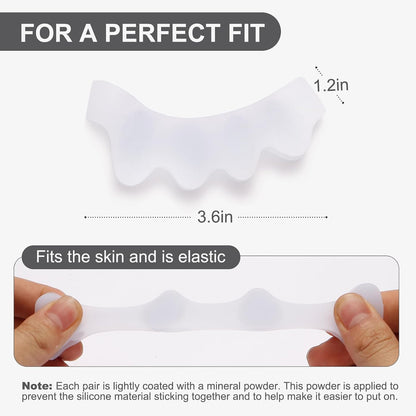 White Gel Toe Separators for Bunions and Hammertoes – 1 Pairs
