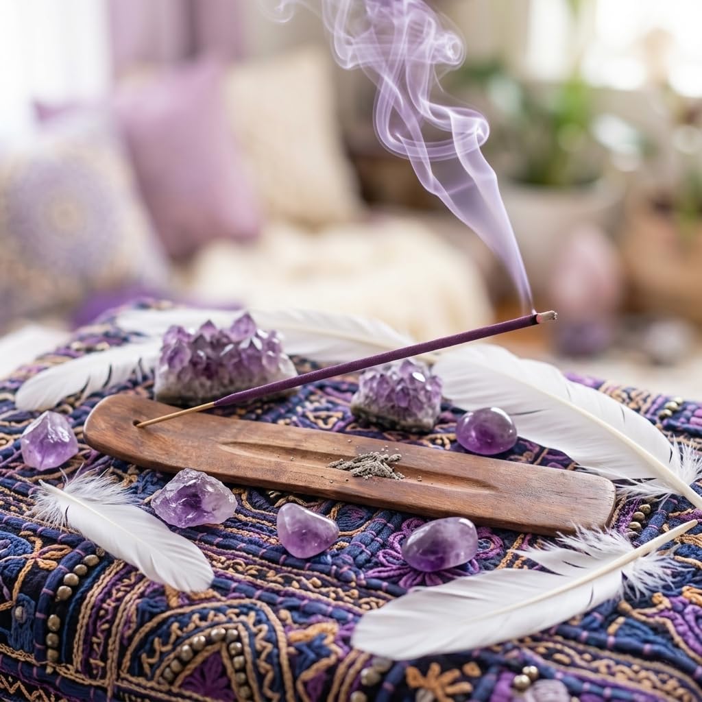 Hosley 320 Assorted Incense Sticks with Holder Eucalyptus, Fresh Bamboo, Lavender, Myrrh, Lavender Chamomile, Vanilla, Citrus, Dragon Blood Idea for Home, Wedding, Spa, Meditation & Aromatherapy
