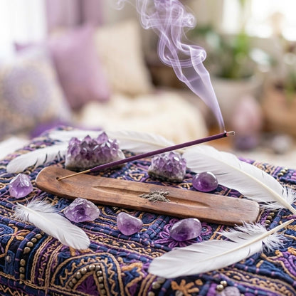 Hosley 320 Assorted Incense Sticks with Holder Eucalyptus, Fresh Bamboo, Lavender, Myrrh, Lavender Chamomile, Vanilla, Citrus, Dragon Blood Idea for Home, Wedding, Spa, Meditation & Aromatherapy