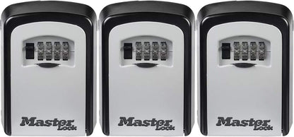 Master Lock Set Your Own combination Wall Mount Lock Box, 5 Key capacity, Black 5401EC