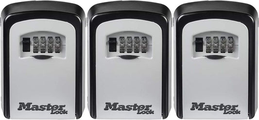 Master Lock Set Your Own combination Wall Mount Lock Box, 5 Key capacity, Black 5401EC
