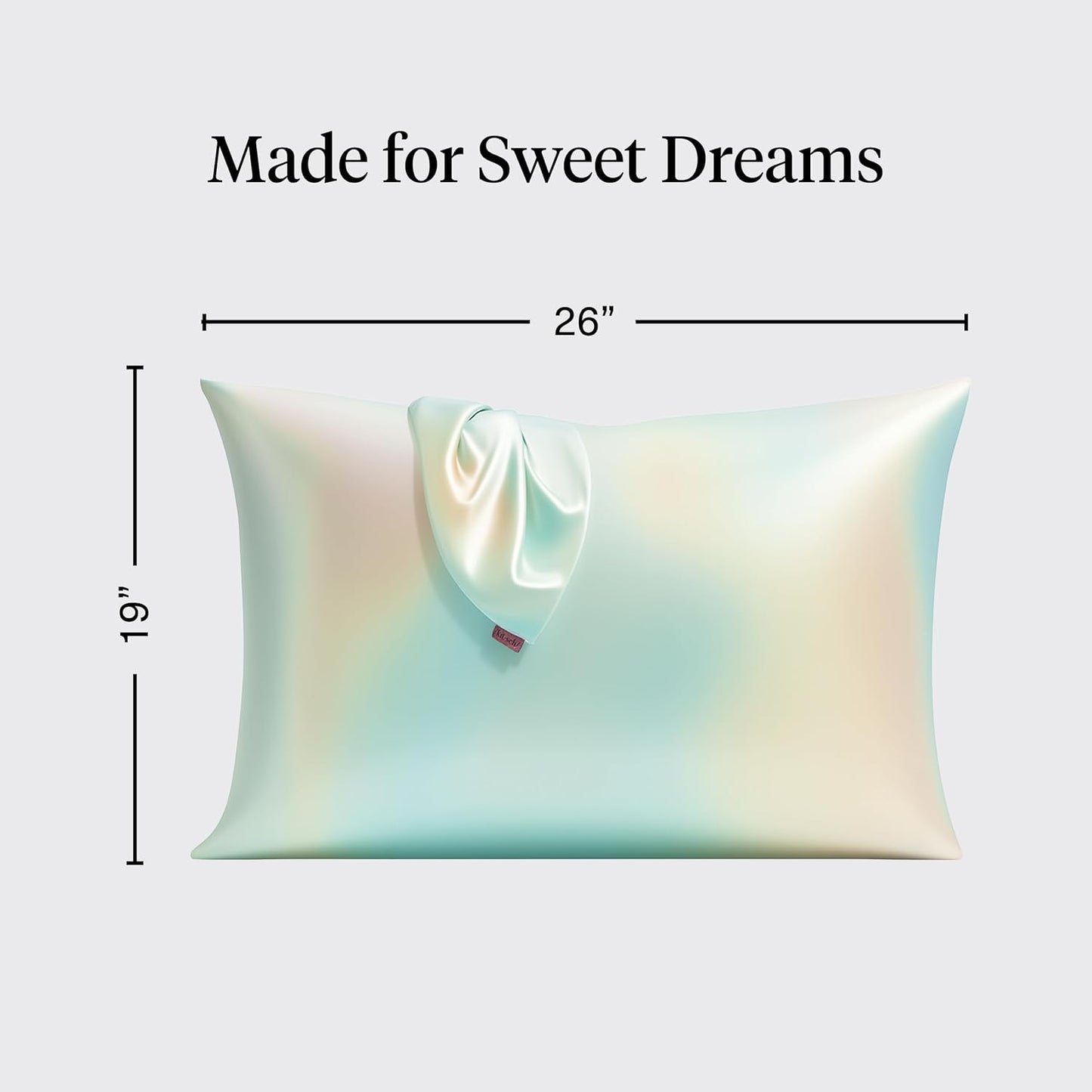 Kitsch Satin Pillowcase with Zipper for Hair & Skin - Softer Than Silk Pillow Cases, Smooth Cooling Satin Pillow Case, Wrinkle-Free, Machine Washable - Pillow Cases Standard Size (19x26) - Blush