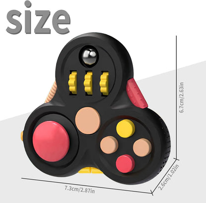 Yrissmiss Fidget Toys for Adults, Fidget Pad Easter Basket Stuffers for Boys Girls,Stress Relief Cube Clicker Controller with Quiet Fidgets,ADHD Autism Fidget Spinner for Office Desk Travel