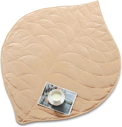 Kaisa Weighted Lap Blanket 7 lbs 41" x 53", Cozy Luxury Crystal Velvet Small Weighted Blanket for Adults, Portable Travel Weighted Blanket for Relaxation, All-Season Blanket, Machine Washable, Green