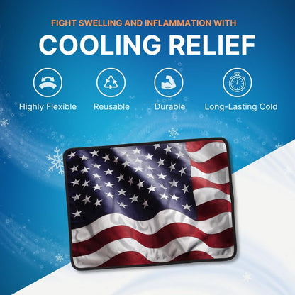 2 FlexiKold Gel Ice Packs (Standard Large: 10.5" x 14.5") - Reusable Cold Pack for Injuries, for Back Pain Relief, Migraine Relief Pad, After Surgery, Postpartum, Headache, Shoulder - 6300-COLD 2PK