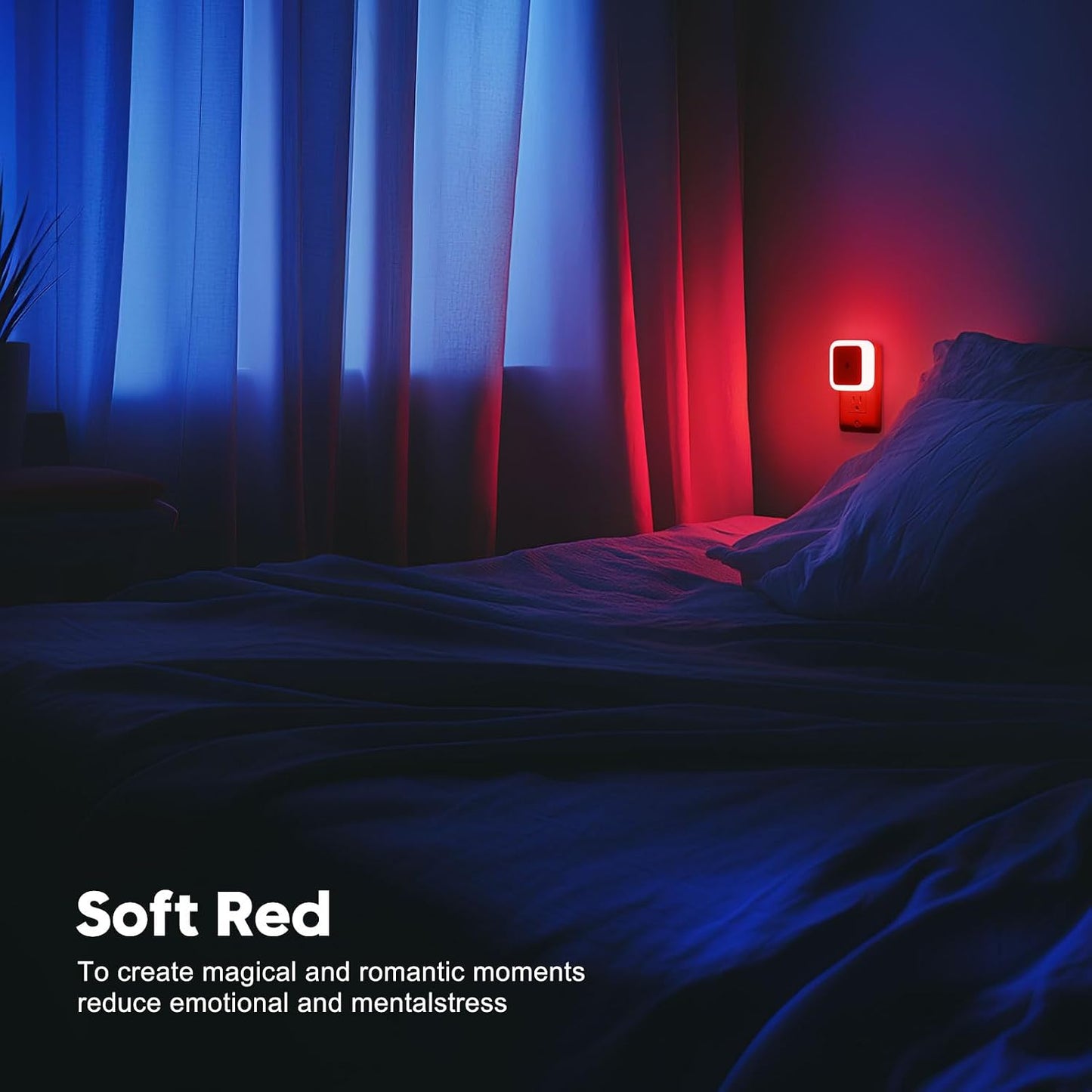 Sujeet Night Light, Night Lights Plug into Wall,Nightlight Plug in Night Light, Dusk to Dawn Night Lamp Led Night Lights for Adults Bedroom, Bathroom, Hallway (Amber)