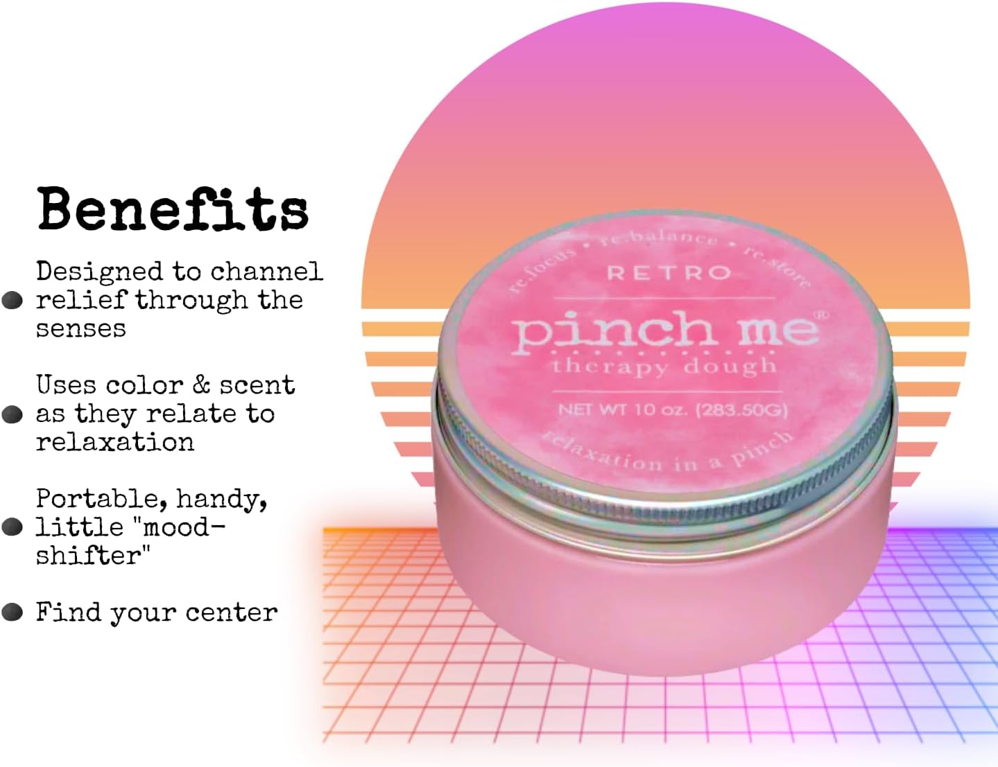 Pinch Me Therapy Dough - Holistic Aromatherapy Stress Relieving Putty - 10 Ounce Spa Scent