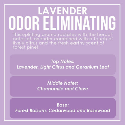 Vanilla Bean Odor Eliminating Highly Fragranced Candle - Eliminates 95% of Pet, Smoke, Food, and Other Smells Quickly - Up to 80 Hour Burn time - 12 Ounce Premium Soy Blend - Colors A