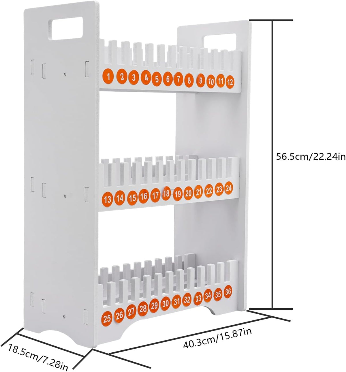 Portable 36-Slot Mobile Phone Holder, PVC Phone Storage Organizer with Numbered Slots, Curved Design, Rounded Corners, for Classroom, Office, Conference Use
