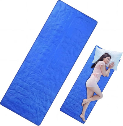 Drydiet Cooling Pad Mat for Bed Cooling Mattress Pad Gel for Sleep, Summer Hot Flashes, Adult, Pets, No Water or Electricity Required(Plain,48 x 28 Inch,Light Blue)