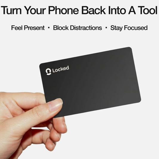 Locked Card Physical App Blocker & Screen Time Control, Subscription-Free