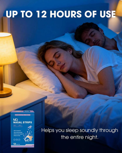 MQ 100ct Nasal Strips for Snoring Black Nose Strips for Breathing Extra Strength Snore Strips to Open Nasal Passages, Relieve Nasal Congestion