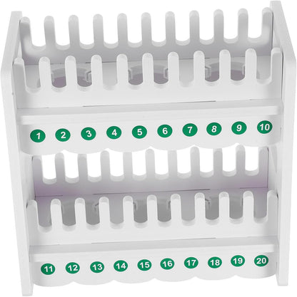 Toddmomy Xmas Cell Phone Holder Stand 20 Grids 2-Tier Plastic Desktop