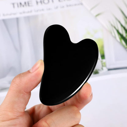 rosenice Gua Sha Facial Tools Guasha Tool Gua Sha Jade Stone Manual Massage Sticks for Jawline Sculpting and Puffiness Reducing for Face Body Tensions Reduce Festive Gifts