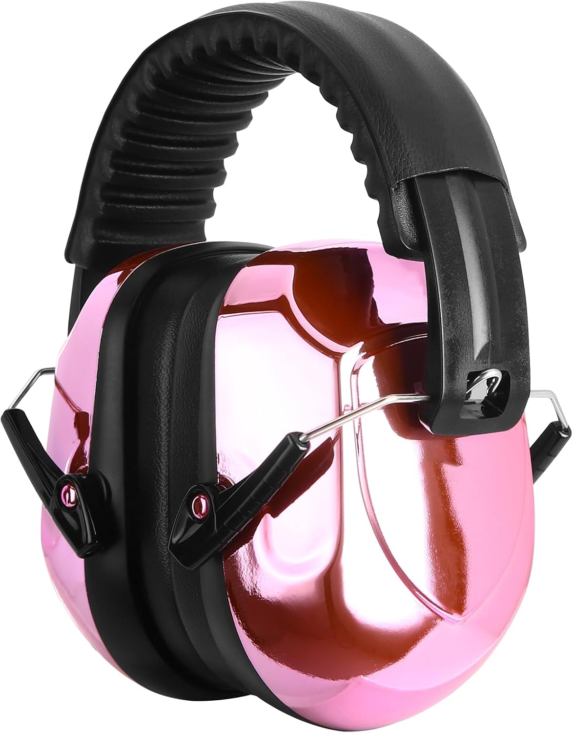 ProCase NRR 28dB Noise Reduction Ear Muffs, Foldable Adjustable Passive Noise Cancelling Headphones for Adults Kids Autism, Hearing Protection for Shooting, Construction, Mowing, Studying -Black - Colors A