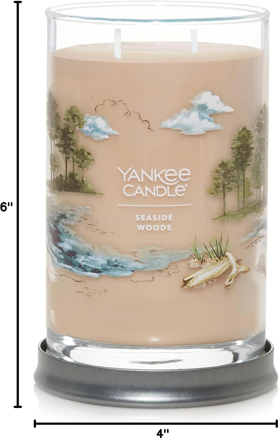 Yankee Candle Sage & Citrus, Scented Candle, 14.5oz 3-Wick Candle Jar with up to 40 Hours Burn Time, Giftable