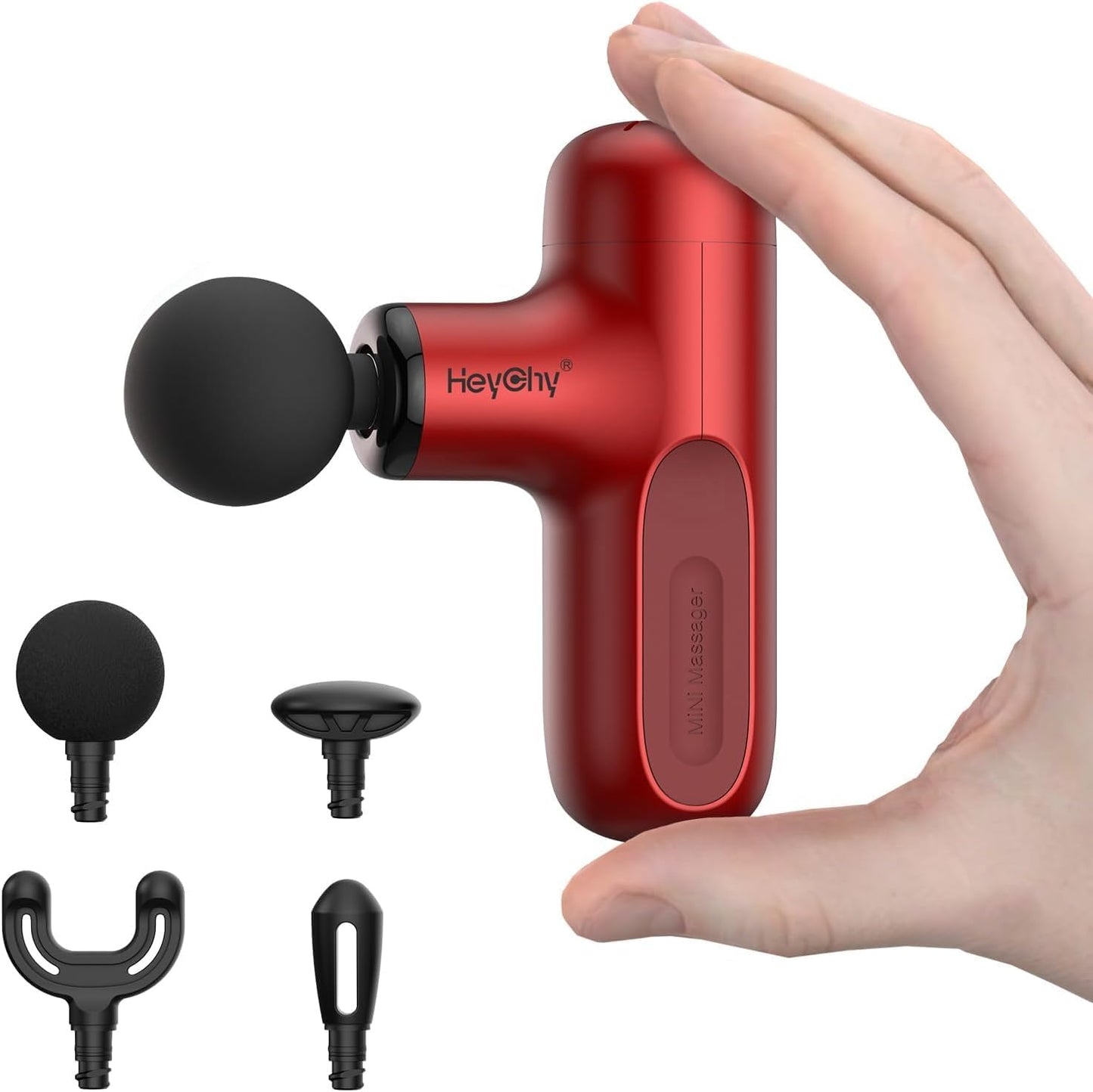 HEYCHY Super Mini Massage Gun, Percussion Deep Tissues Muscle Massager, Compact Sports Travel Massage Gun, Portable Handheld Massager for Home, Gym, Office, Outdoors