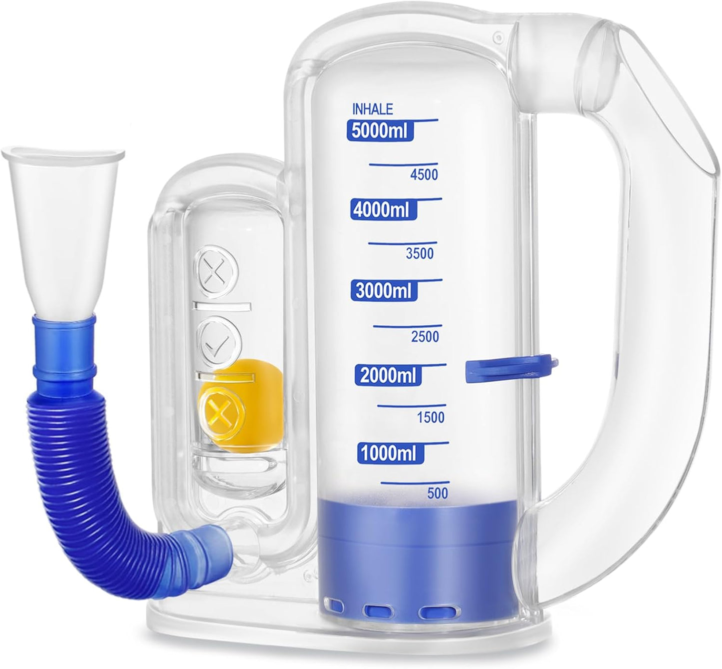 Breathing Exercise Device for Lungs, Lung Exerciser Device – Deep Breathing Trainer for Respiratory Health & Recovery