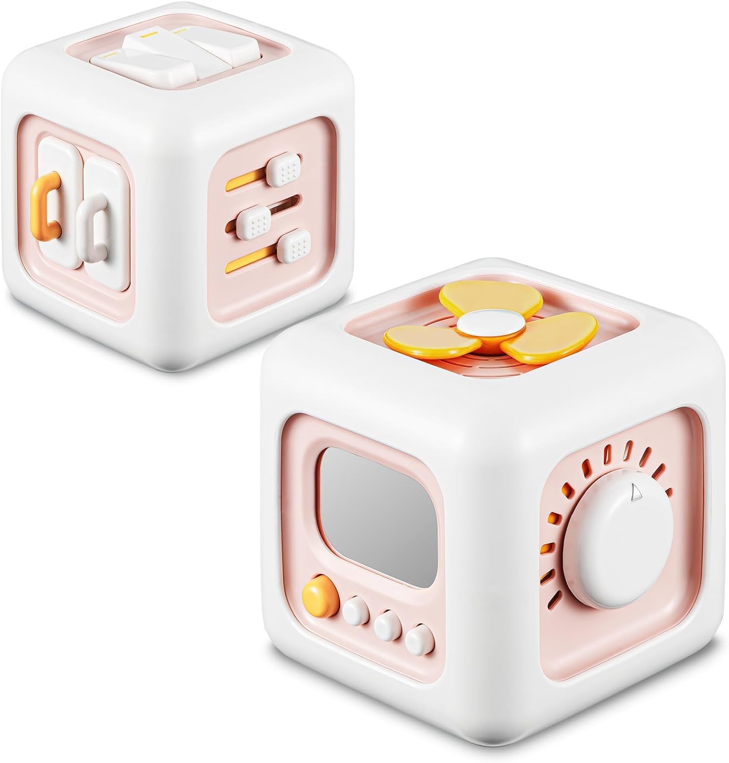 SOCBTNSO Busy Cube Toy for 1 Year Old Boy, Montessori Toys for 1+ Year Old, Travel Toys for Toddlers 1-3, Learning Fine Motor Skills| 1st Birthday Gifts 6 9 12 Months Baby
