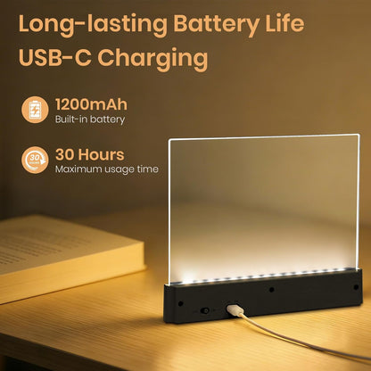 LED Book Light, 3 Color Temps & Stepless Dimming, Night Reading with Timer