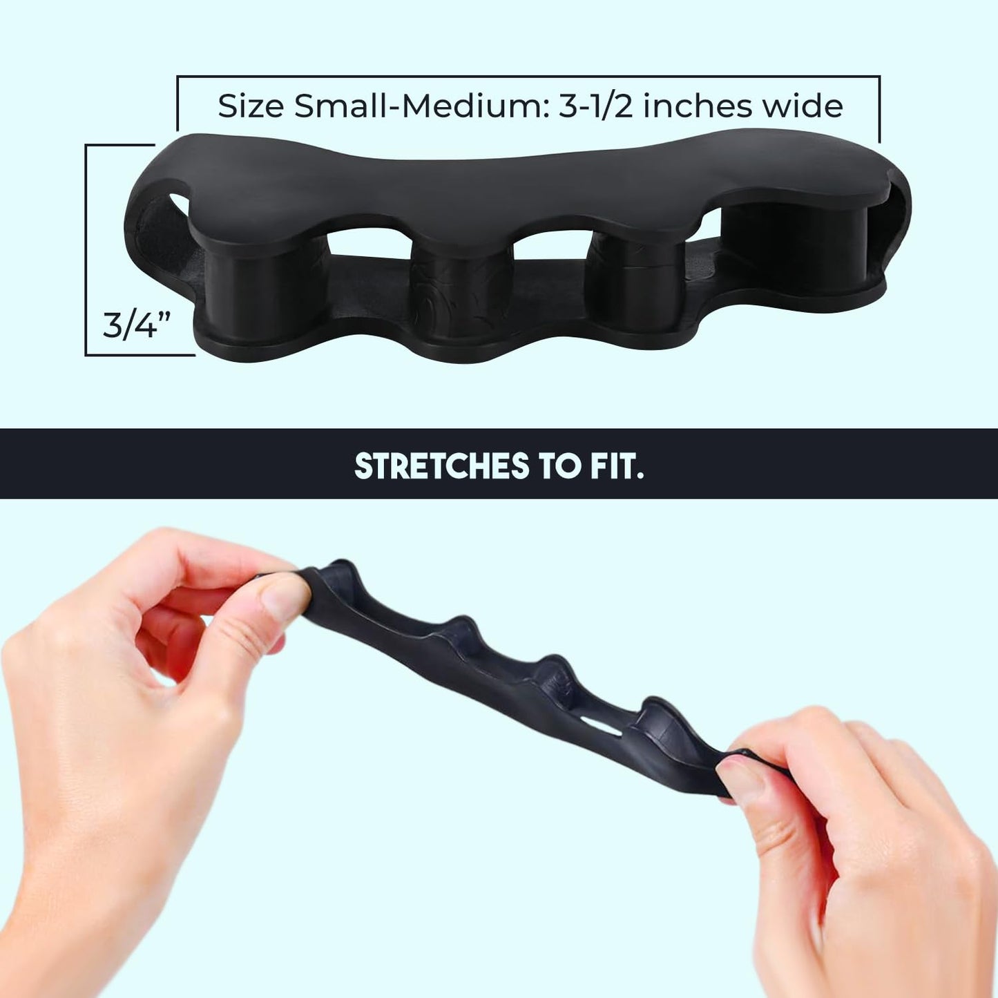 PrimalStep Toe Separators, Spreaders, Spacers, Straightener to Correct Toes for Men and Women, Bunion Corrector, Foot Pain, Plantar Fasciitis, Over 50% Thicker, XL