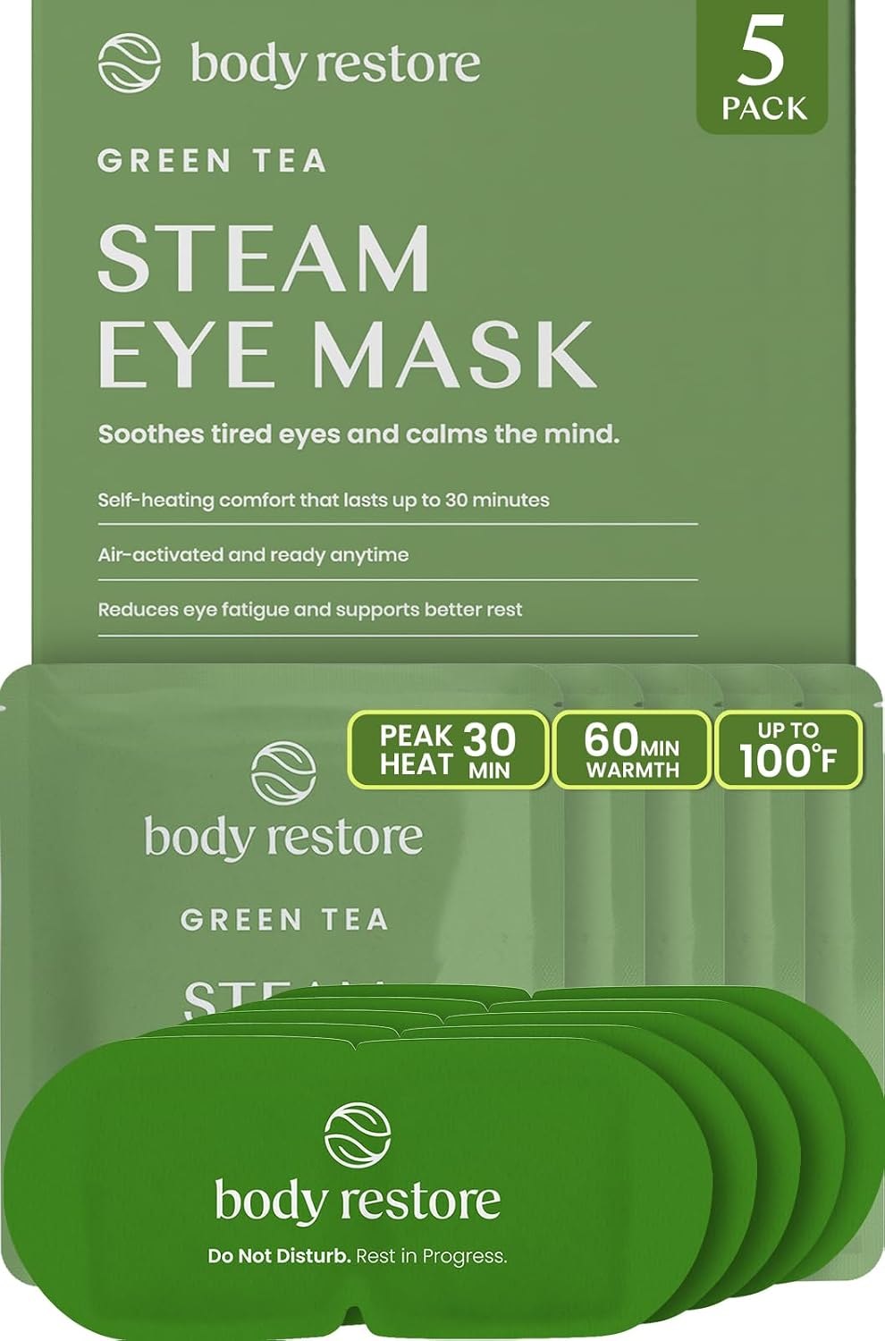 Body Restore Heated Eye Mask for Dry Eyes 30 Pack – Fathers Day Gift for Dad, Birthday Gifts for Women and Men, Self Heating Warm Compress, Relaxation – Variety