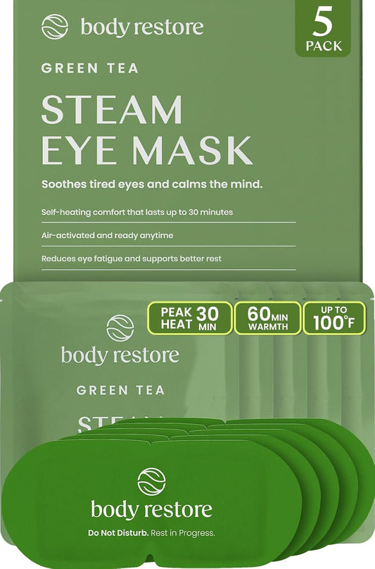 Body Restore Heated Eye Mask for Dry Eyes 30 Pack – Fathers Day Gift for Dad, Birthday Gifts for Women and Men, Self Heating Warm Compress, Relaxation – Variety
