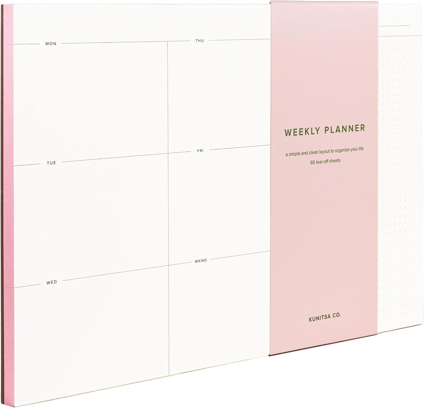 Daily To-Do List Notepad – Desk Pad for Work and Study, Minimal, 8.25x5.85 Inches