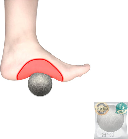 Hard Lacrosse Ball + Soft Peanut Massage Ball Set – Deep Tissue & Trigger Point Tool for Plantar Fasciitis Relief, QL, Iliacus, Glutes, Neck, Hamstrings, Hip Flexors & Myofascial Release