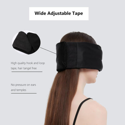 Alaska Bear Sleep Mask Silk Eye Cover with Shaped Pad, Machine Washable | Pressure-free Sleeping, Foam Insert, Upgrade Contour Over Conventional Flat Satin Eye Masks