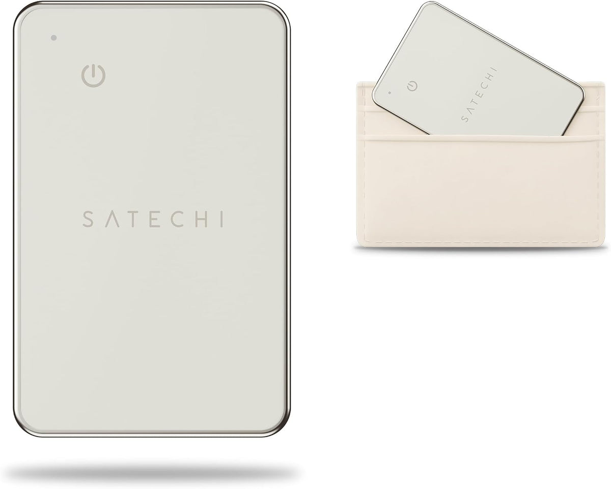 Satechi FindAll Wallet Card, Find My Compatible, Wireless Charging, Black