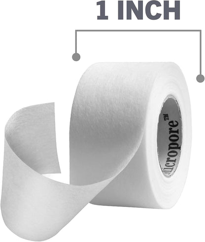 Nexcare Gentle Paper Tape, Medical Paper Tape, Secures Dressings and Lifts Away Gently - 1 In x 10 Yds, 2 Rolls of Tape