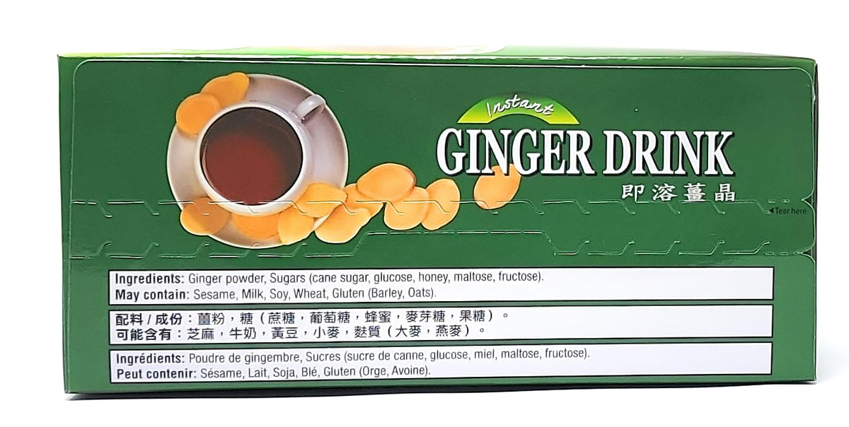 3-pack of Gold Kili Instant Ginger Drink with Honey,6.3oz,180g Each Box, Free Recipe Book Inside Box.